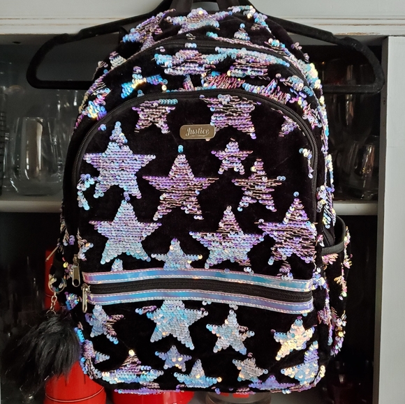 justice star backpack